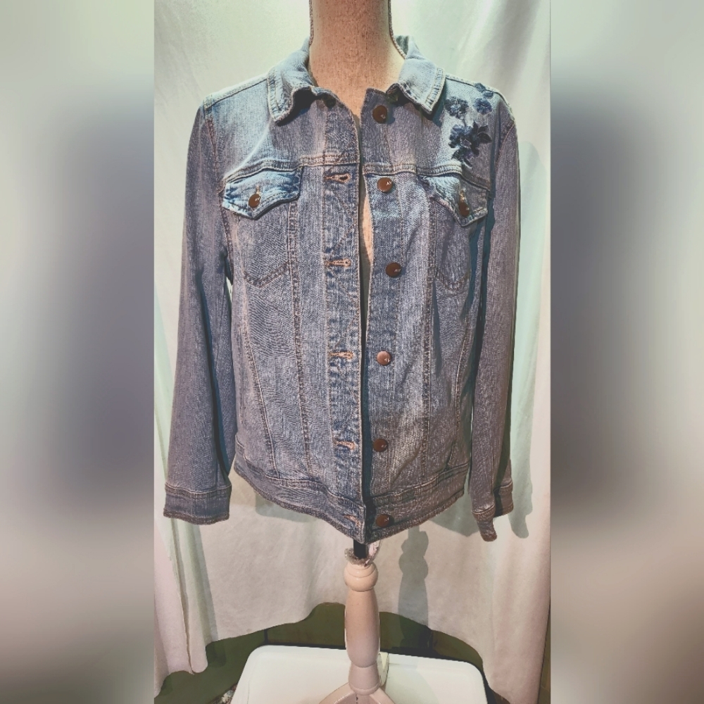 Women's Plus EUC Denim Jean Jacket Size X